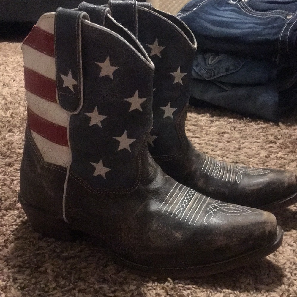 Roper Country Red White Blue boots